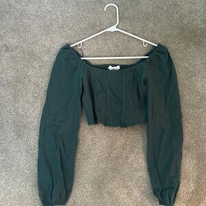 Long sleeve corset like top